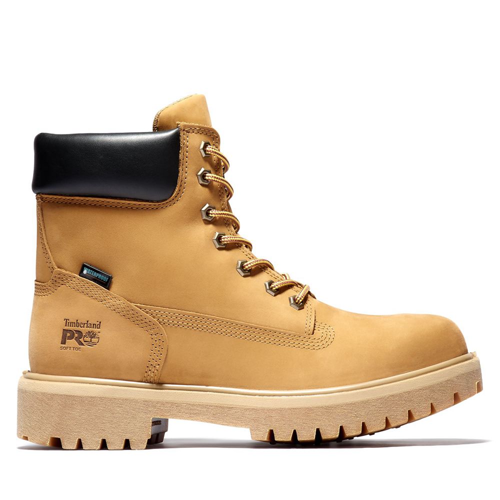 Botas Pro Timberland Argentina Hombre - Pro Direct Attach 6\" Soft Toe - Marrones - XAEGJN-809